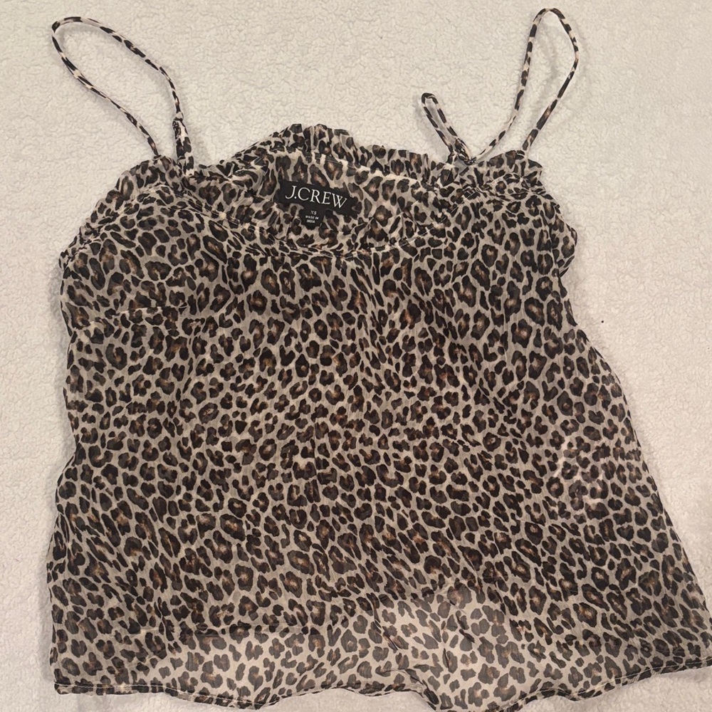 J. Crew Animal Print Camisole Top